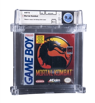 1993 GB Game Boy Nintendo (USA) "Mortal Kombat" Sealed Video Game - WATA 9.6/A++